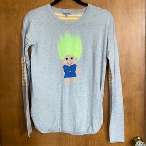 Lisa Todd Troll Novelty Sweater Sz 